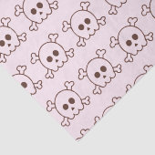 かわいい黒とピンクのスカルピンクのハロウィーン 薄葉紙 (詳細)