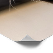 かわいい黒と白のタキシード子猫 ポスター (角)