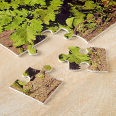 かわいい黒と白のタキシード猫の写真 ジグソーパズル (側面)