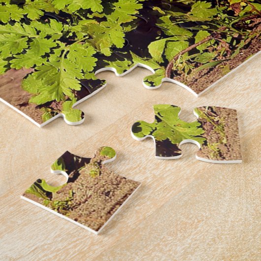 かわいい黒と白のタキシード猫の写真 ジグソーパズル (側面)