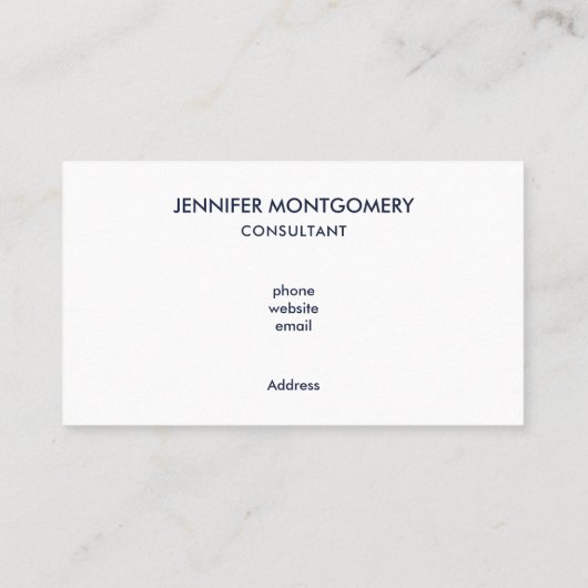 かわいい黒と白のパンダを竹に 名刺 (裏面)