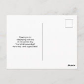 かわいい黒と白のパンダ竹の中 ポストカード (裏面)