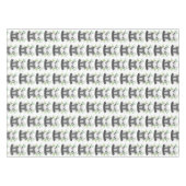 かわいい黒と白のパンダ|過去記事 テーブルクロス (正面(横))