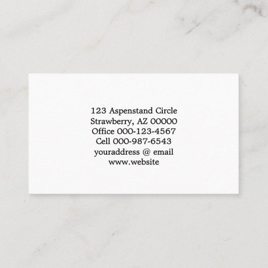 かわいい黒と白の子犬の入れ替え写真 名刺 (裏面)