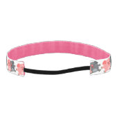 かわいい黒と白の漫画ピッグヘッドバンド アスレチックヘッドバンド (裏面)