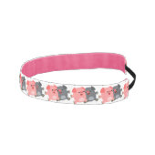 かわいい黒と白の漫画ピッグヘッドバンド アスレチックヘッドバンド (右)