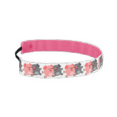 かわいい黒と白の漫画ピッグヘッドバンド アスレチックヘッドバンド (左)