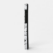 かわいい黒と白の猫 Case-Mate iPhoneケース (裏面/左)
