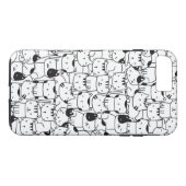 かわいい黒と白の猫 Case-Mate iPhoneケース (裏面(横))