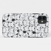 かわいい黒と白の猫 Case-Mate iPhoneケース (裏面(横))