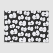 かわいい黒と白の目のパタ不気味ーンのハロウィン 薄葉紙 (正面)