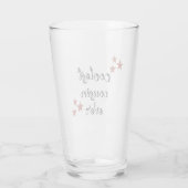 かわいい黒と赤のいとこクールは今まで タンブラーグラス (裏面)