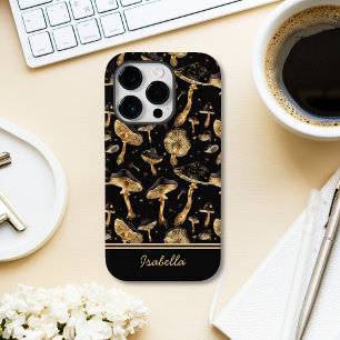 かわいい黒と金ゴールドパーソナライズされた Case-Mate iPhone 14 PROケース