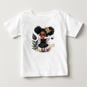 かわいい黒の妖精 ベビーTシャツ