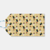 かわいい黒の子猫クリスマスプレゼントラベル ギフトタグ (裏面横)