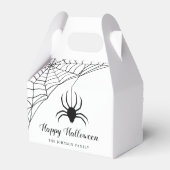 かわいい黒クモのハロウィン フェイバーボックス (裏面サイド)