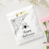 かわいい黒クモ ハッピーハロウィン フェイバーバッグ (封をした状態)