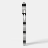 かわいい黒グレー縞模様 Case-Mate iPhoneケース (裏面 / 左)