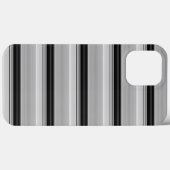 かわいい黒グレー縞模様 Case-Mate iPhoneケース (裏面 (横))