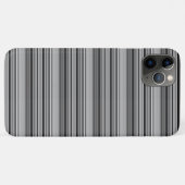 かわいい黒グレー縞模様 Case-Mate iPhoneケース (裏面(横))