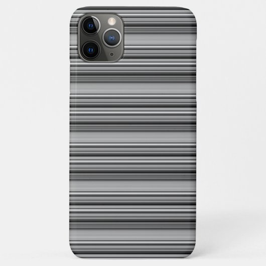 かわいい黒グレー縞模様 Case-Mate iPhoneケース (裏面)