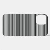 かわいい黒グレー縞模様 Case-Mate iPhoneケース (裏面 (横))