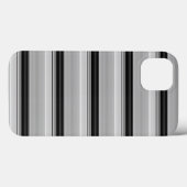かわいい黒グレー縞模様 Case-Mate iPhoneケース (裏面 (横))