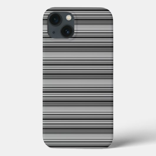かわいい黒グレー縞模様 Case-Mate iPhoneケース (裏面)