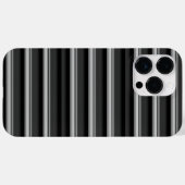 かわいい黒グレー縞模様 Case-Mate iPhoneケース (裏面 (横))