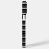 かわいい黒グレー縞模様 Case-Mate iPhoneケース (裏面 / 右)