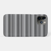 かわいい黒グレー縞模様 Case-Mate iPhoneケース (裏面(横))