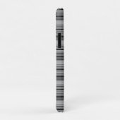 かわいい黒グレー縞模様 Case-Mate iPhoneケース (裏面/右)