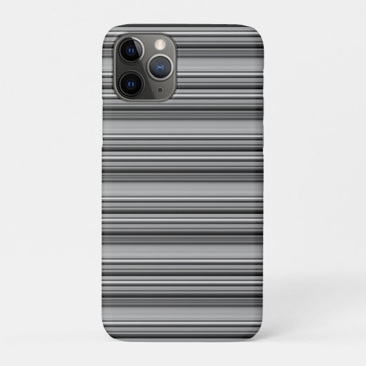 かわいい黒グレー縞模様 Case-Mate iPhoneケース (裏)