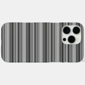 かわいい黒グレー縞模様 Case-Mate iPhoneケース (裏面 (横))