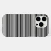かわいい黒グレー縞模様 Case-Mate iPhoneケース (裏面 (横))