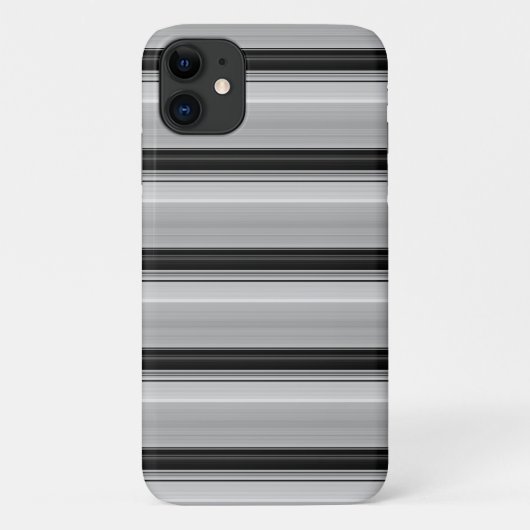 かわいい黒グレー縞 Case-Mate iPhoneケース (裏面)