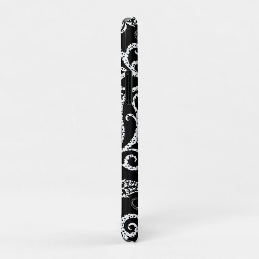 かわいい黒ダルマチアの花の背景デザイン Case-Mate iPhoneケース (裏面/右)