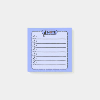 かわいい黒パーソナライズされた猫のポストイット ポストイット