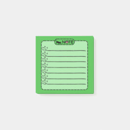 かわいい黒パーソナライズされた猫のポストイット ポストイット