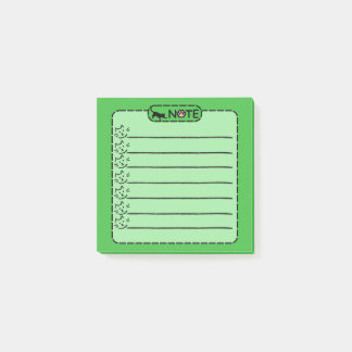 かわいい黒パーソナライズされた猫のポストイット ポストイット