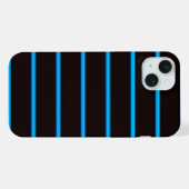 かわいい黒ブルースカーストライプ iPhoneケース (裏面横)
