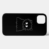 かわいい黒ペルシャ猫。 Case-Mate iPhoneケース (裏面 (横))