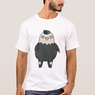 かわいい黒マスコットキャラクターTシャツ Tシャツ