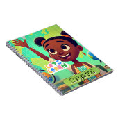 かわいい黒人女子エステティック スパイラル ノートブック ノート用 (右側)