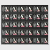 かわいい黒板および卒業生の写真の卒業 ラッピングペーパー (フラット)