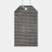 かわいい黒板バンティング旗ありがとう誕生日 ギフトタグ (裏面)