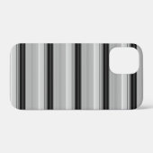 かわいい黒灰色ストライプ Case-Mate iPhoneケース (裏面 (横))