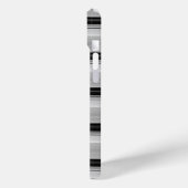 かわいい黒灰色ストライプ Case-Mate iPhoneケース (裏面 / 左)