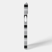 かわいい黒灰色ストライプ Case-Mate iPhoneケース (裏面 / 右)