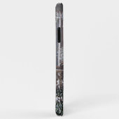 かわいい黒犬と日焼け犬の冬の雪景色 Case-Mate iPhoneケース (裏面/右)